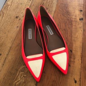 Tabitha Simmons pointy toe flats